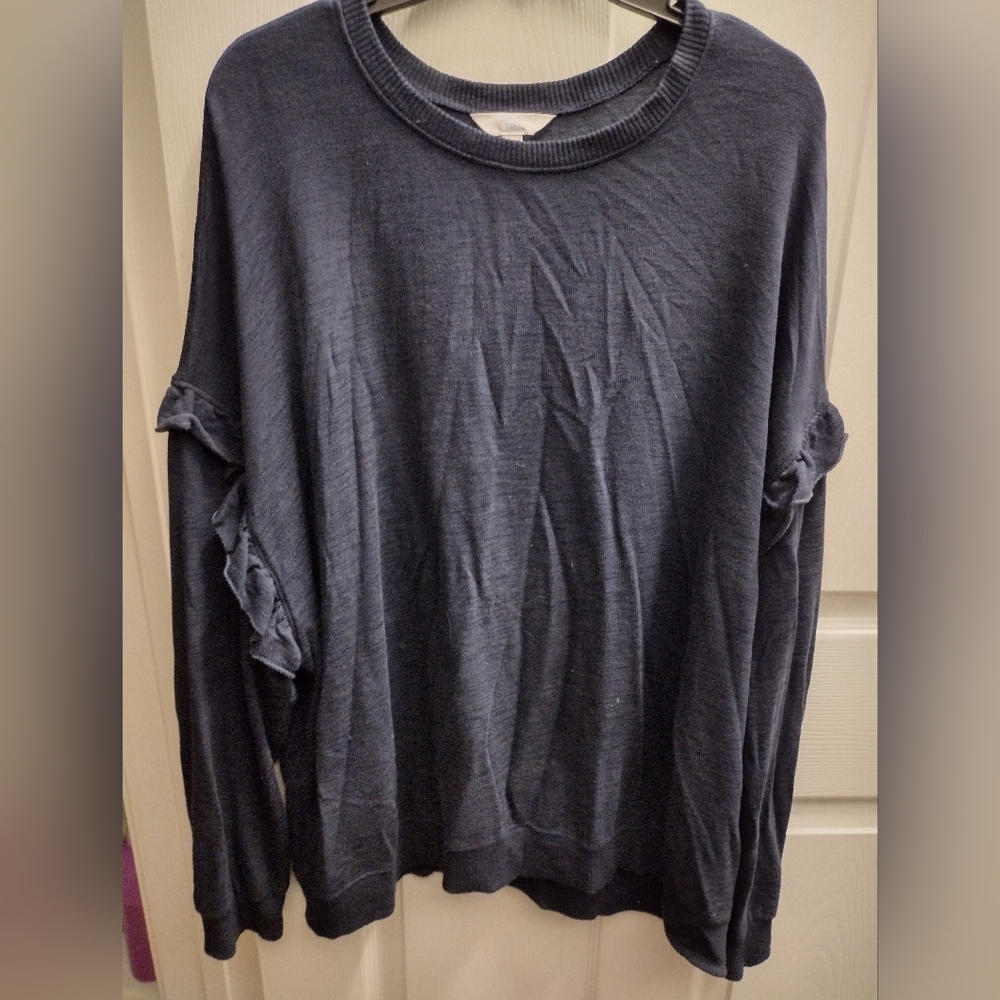 Ruffle sleeve sweater